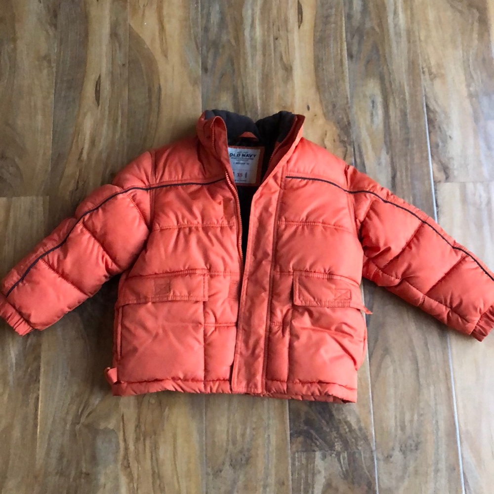 Kids Old Navy Orange Puffer Jacket